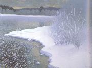 Gustaf Fjaestad Hoar-Frost on the Ice (nn02 oil